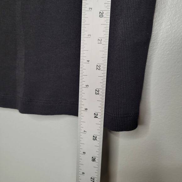 Lauren Ralph Lauren Tank Top Womens Size 2X Basic Black Ribbed Knit 100% Cotton - Picture 6 of 7